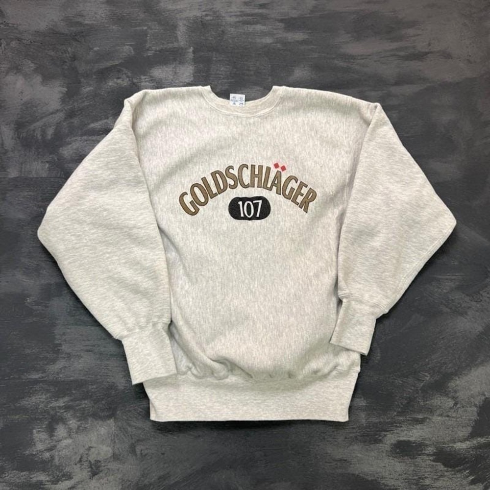 Vintage Goldschalger 107 Sweatshirt Mens XL Gray 1990s Champion Reverse Weave